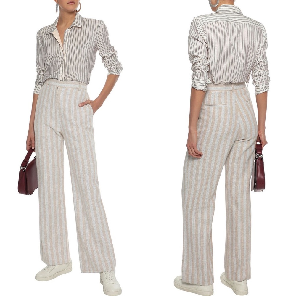 Acne Studios - Striped Linen Blend Trousers